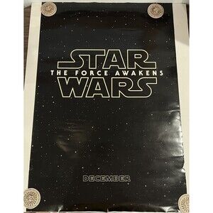 2015 Original Star Wars: The Force Awakens advance Double-Sided One Sheet!